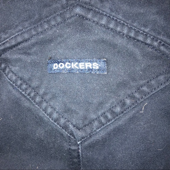 3t boys navy brushed twill Dockers preppy overalls - Picture 3 of 4